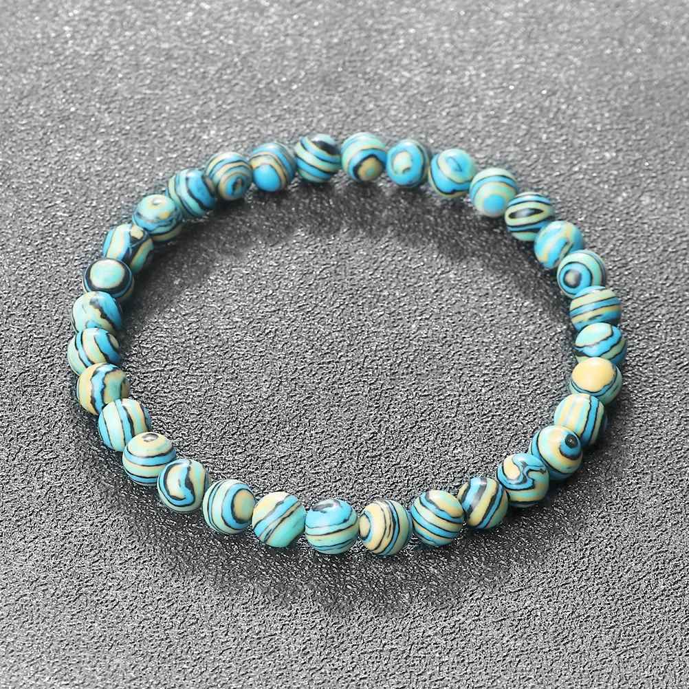 Jean - Blå Malachit Natursten Armband