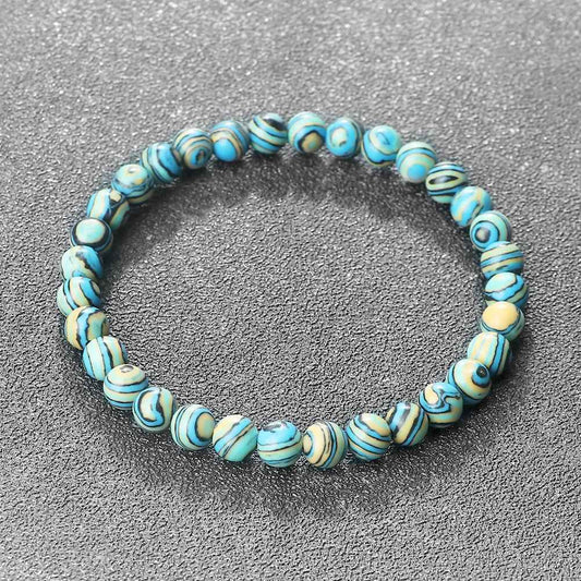 Jean - Blå Malachit Natursten Armband