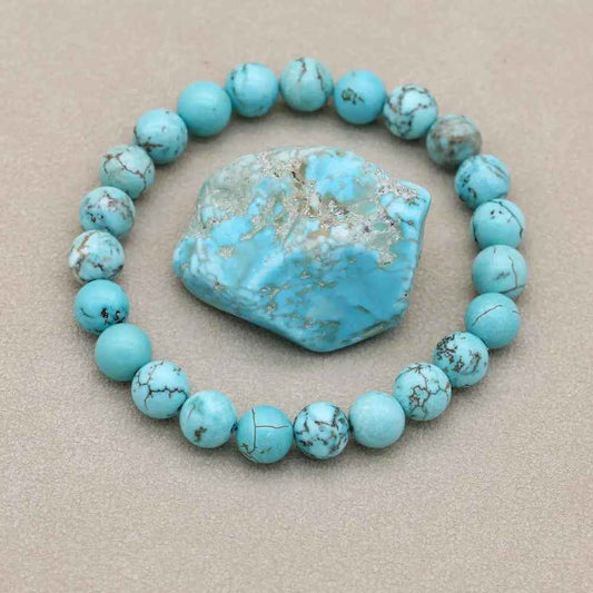 Megan - Turquoise Parelarmband